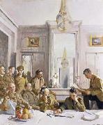 Some Members of the Allied Press Camp,with their Pres Officers, Sir William Orpen